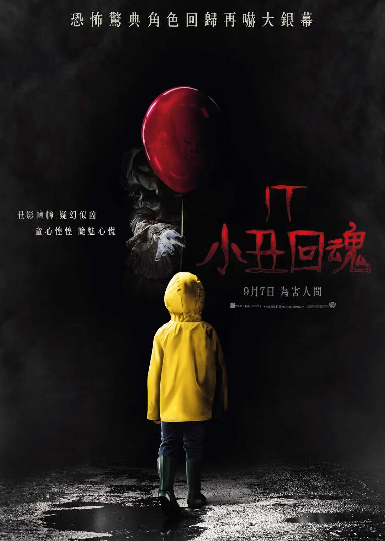 高分恐怖剧情片It Chapter One《小丑回魂》2160P蓝光超清片源下载