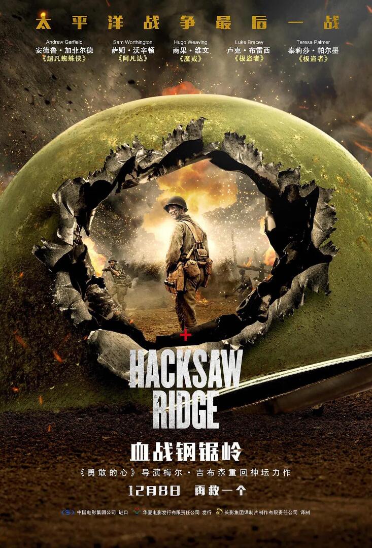 豆瓣TOP250传记电影Hacksaw Ridge《血战钢锯岭》2160P蓝光片源